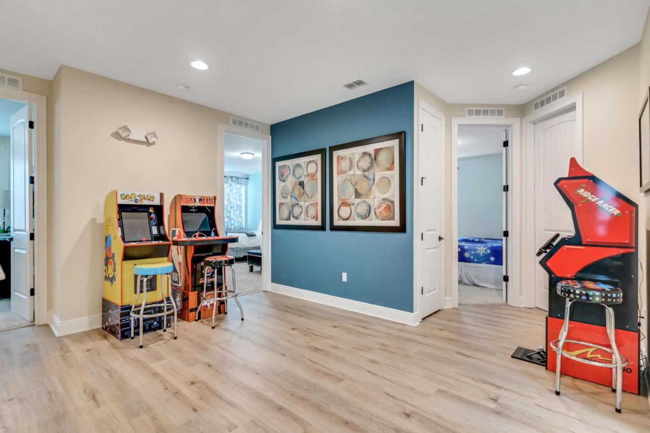Huge 10 Bdr Family House With Arcades And Free Pool Heat Near Disney Orlando Luaran gambar